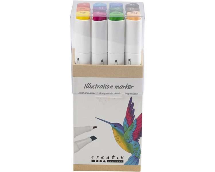 Craft Kit - Drawing ink 12 pcs. (37377)