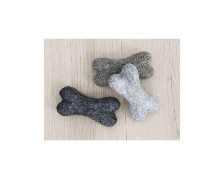 Wooldot - Toy Dog Bones - Chestnut Brown - 14x7x5cm - (571400400444)