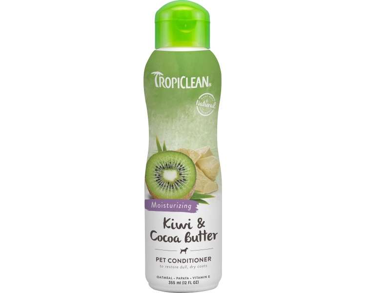 Tropiclean - kiwi & cocoa butter conditioner - 355ml  (719.2104)