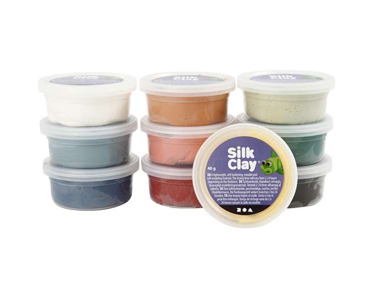 Silk Clay, Colores Polvorientos 10 X 40 G (79154)