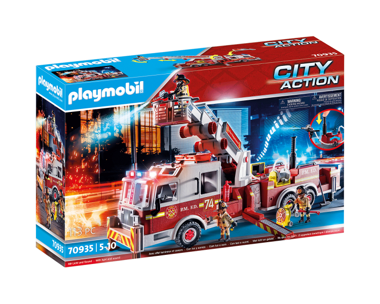 Playmobil - US Fire Engine with Tower Ladder (70935)