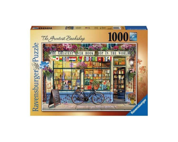 Ravensburger - Puzzle 1000 - The Greatest Bookshop (10215337)