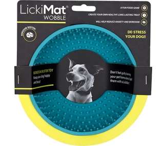 LICKI MAT - Dog Bowl Wobble Light Blue 17X17X8Cm - (645.5316)