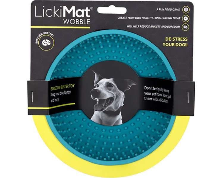 LICKI MAT - Dog Bowl Wobble Light Blue 17X17X8Cm - (645.5316)