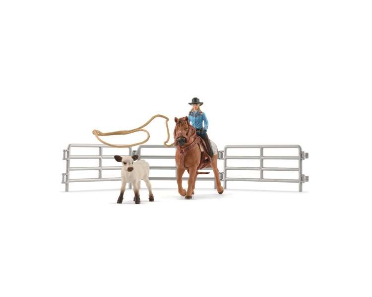 Schleich - Cowgirl Team Roping Fun (42577)