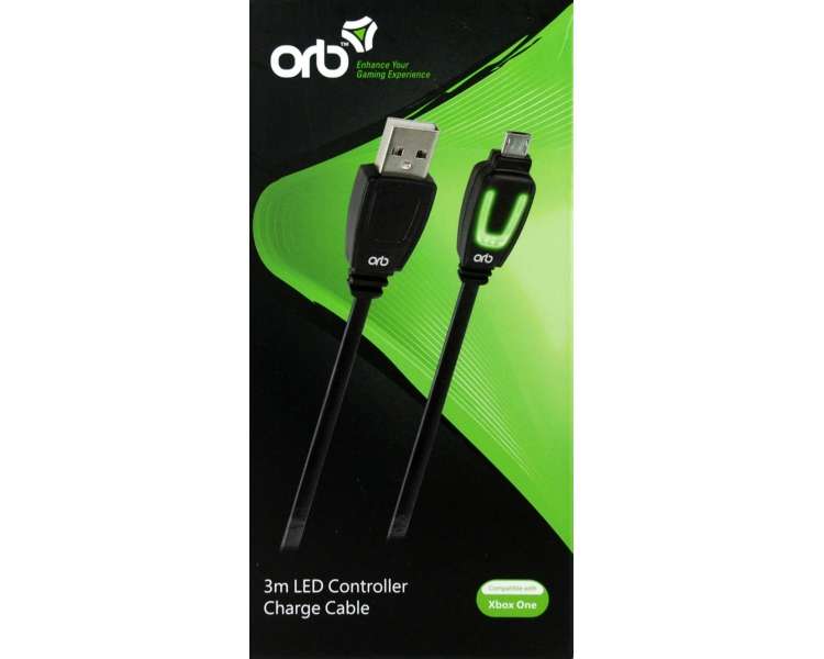 Xbox One - LED Mando Controller Charge Cable 3m (ORB)