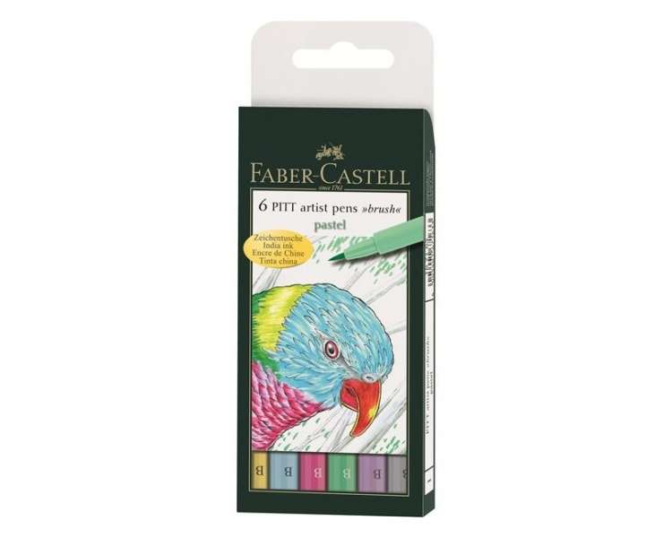 Faber-castell - Pitt artist brush pastel, 6 pc (167163)