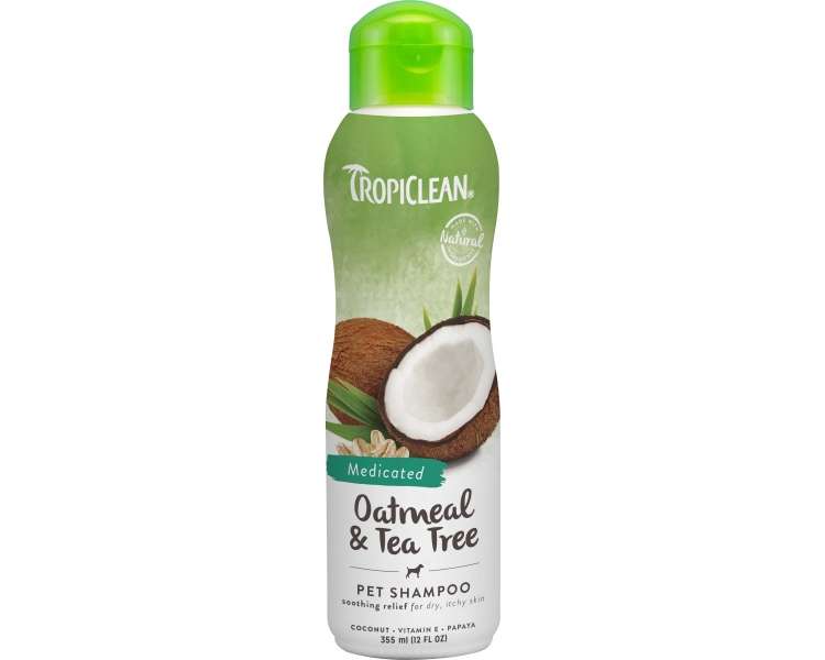 Tropiclean - oatmeal &  tea tree shampoo - 355ml (719.2108)