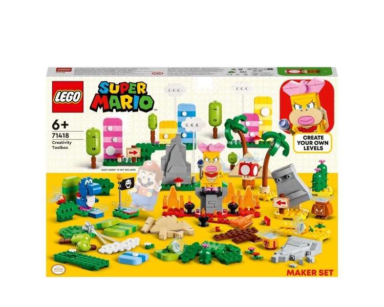 LEGO Super Mario, Caja de herramientas de creatividad, set de fabricante (71418)