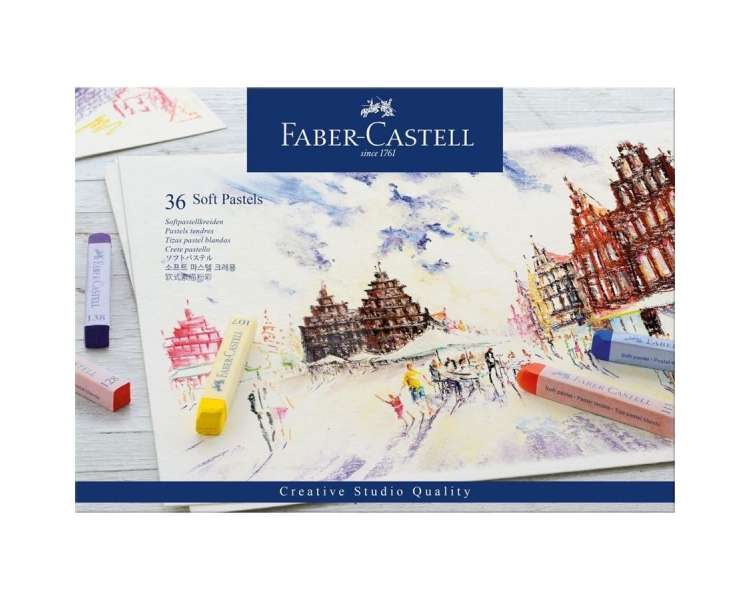 Faber-Castell - Soft pastels cardboard box of 36 (128336)