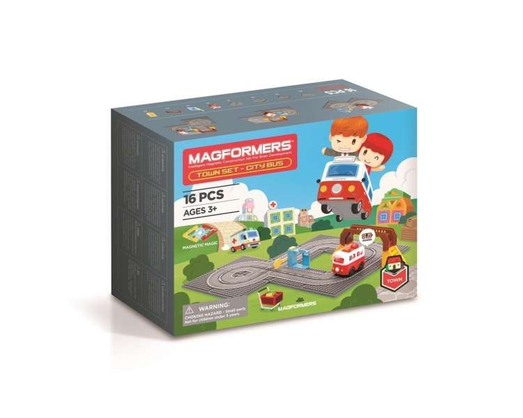 Magformers, Conjunto de la ciudad, Set de autobús de la ciudad (3104)