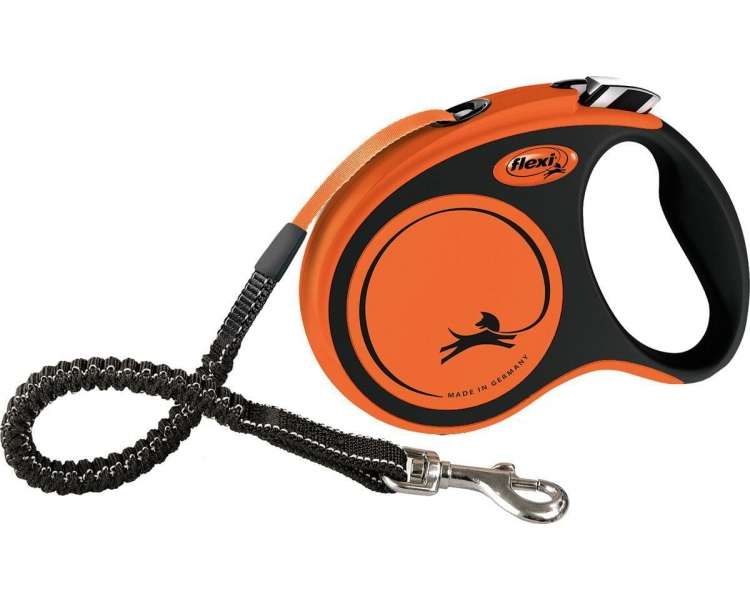 FLEXI - Leash Xtreme S Tape 5M Black/Orange Max 20Kg - (600.8400)