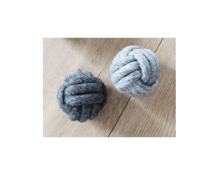 Wooldot - Knotted Dog Ball - Steel Grey - 8cm - (571400400473)