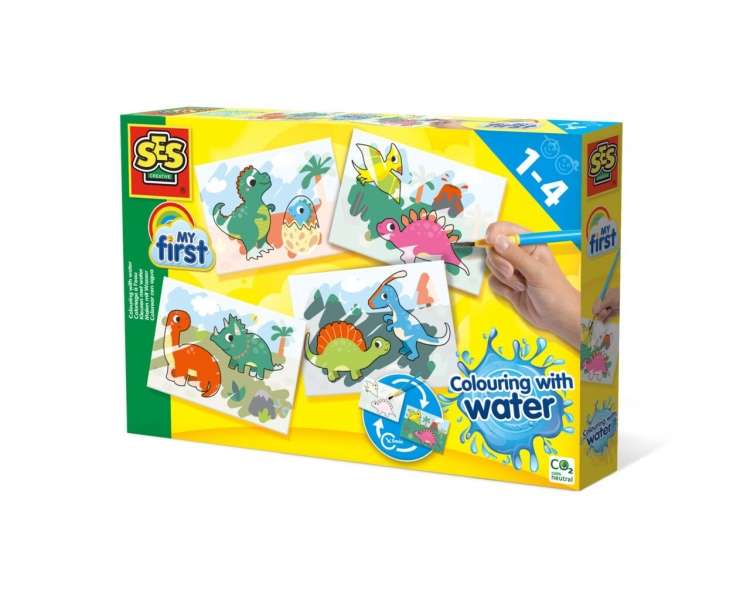 Ses Creative, Coloreando Con Agua, Dinosaurios, (S14465)