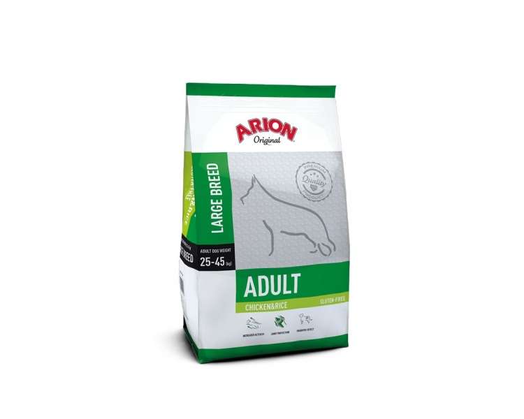 Arion - Dog Food - Adult Large - Chicken & Rice - 12 Kg (105540)