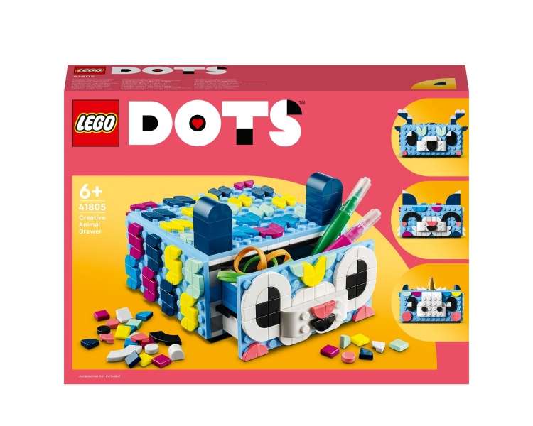 LEGO DOTS, Cajón Creativo de Animales (41805)