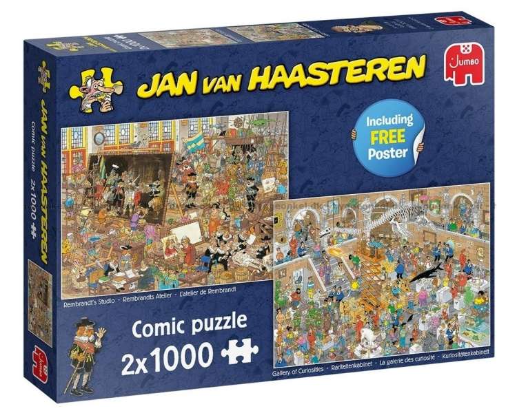 Rompecabezas Jan van Haasteren - Un Viaje al Museo (2x1000 Piezas) (JUM0032)