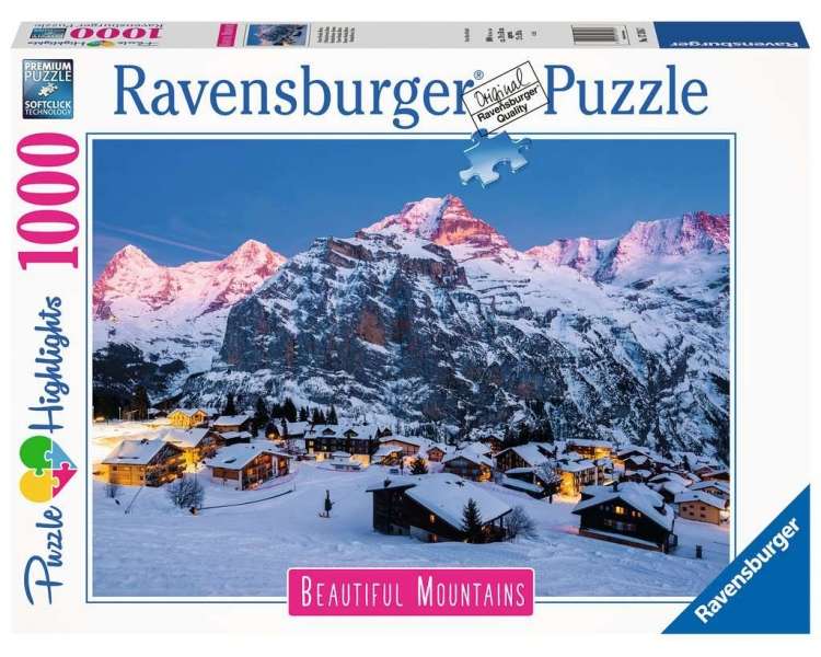 Rompecabezas Ravensburger - Bernese Oberland, Suiza 1000 Piezas - (10217316)