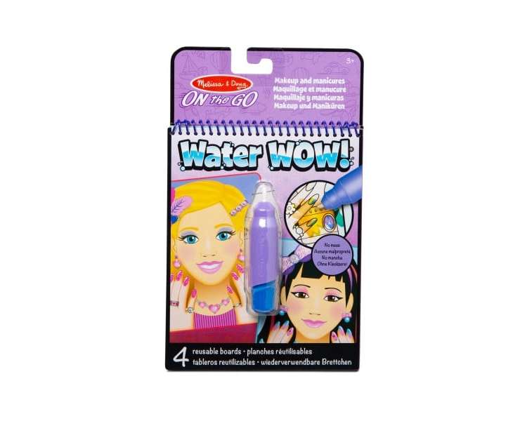 Melissa Y Doug, ¡Agua Wow!, Maquillaje Y Manicuras, (19416)