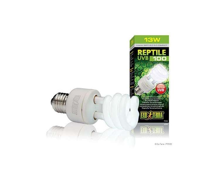 EXOTERRA - Reptile Uvb 100 Fluorescent lamp 13W E27  - (220.1870)