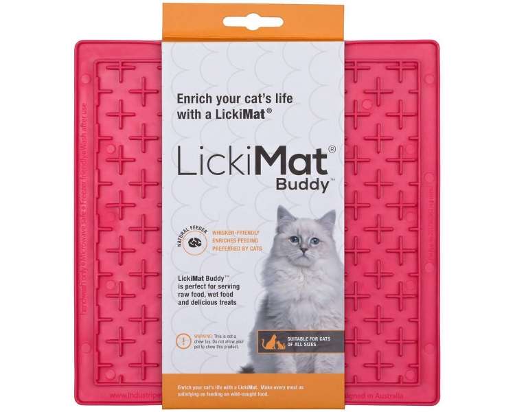 LICKI MAT - Cat Buddy Pink 20X20 - (785.5352)