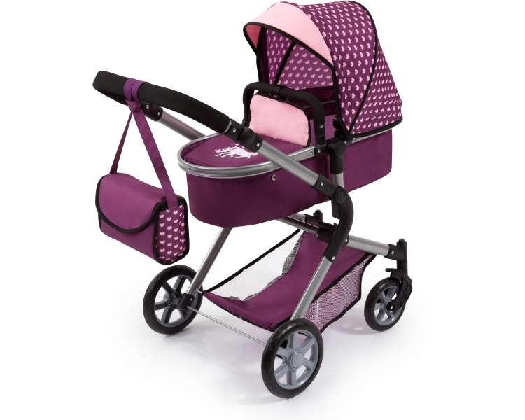 Bayer - Dolls Pram City Neo - Purple (18137AA)