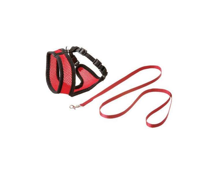 Karlie - Mesh Cat Harness With Leash Kitten S - Red/Black (770.1250)