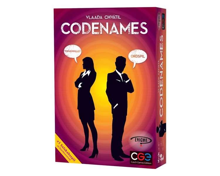 Codenames boardgame (Danish)