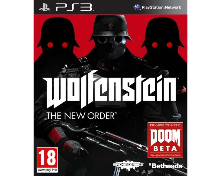 Wolfenstein: The New Order (Essentials) Juego para Consola Sony PlayStation 3 PS3