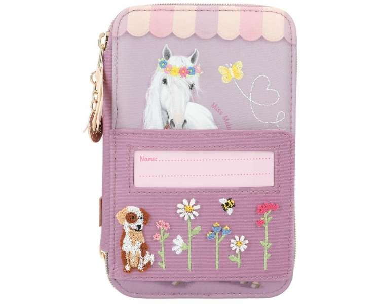 Miss Melody - Triple Pencil Case - Farm House (412357)