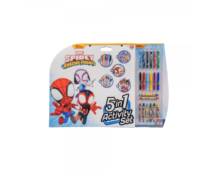 Spidey and His Amazing Friends - 5-In-1 Coloring Activities Set (SP22306)