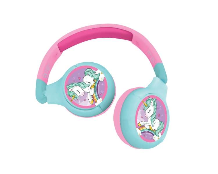 Lexibook - Unicorn - 2 in 1 Bluetooth® foldable Headphones (HPBT010UNI)