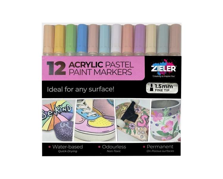 Zieler - Paint Markers Pastel Fine (609299513)