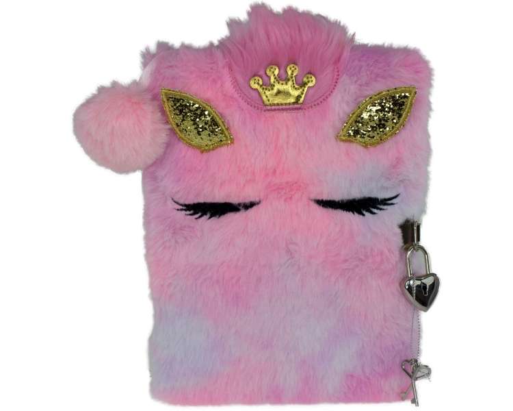 Tinka - Plush Diary with Lock - Horse w/ Crown (8-802128)