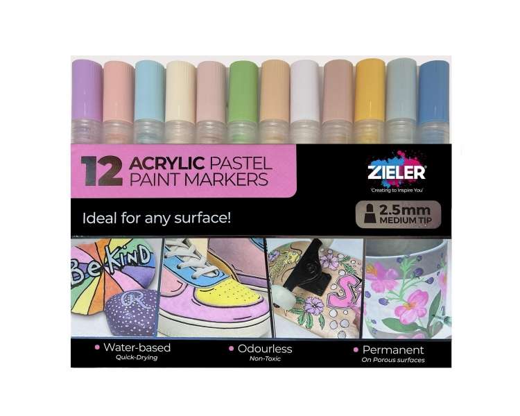 Zieler - Paint Markers Pastel Medium (609299514)