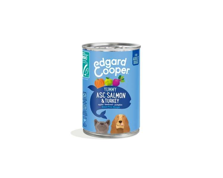 Edgard Cooper - ASC Salmon & Turkey Adult Wet food 400gr - (540700964332)