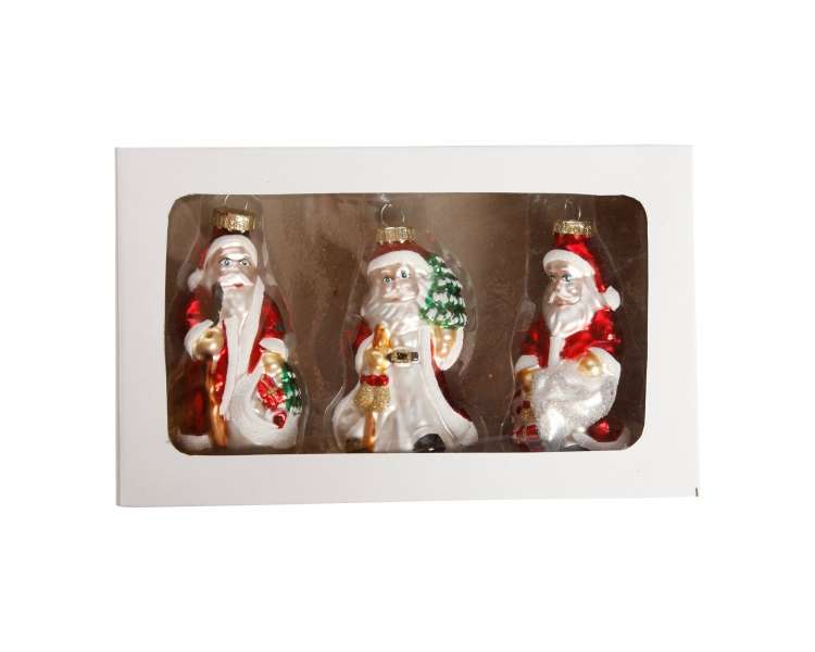 DGA - Set of 3 - Christmas Ornaments - Santas (1131182)