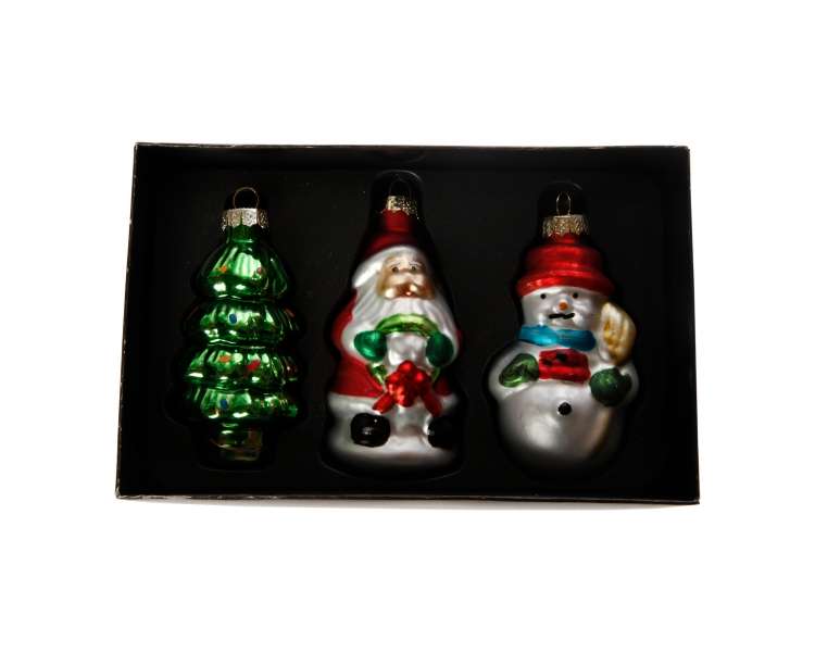 DGA - Christmas Ornaments - Snowman, Santa and tree (15951276)