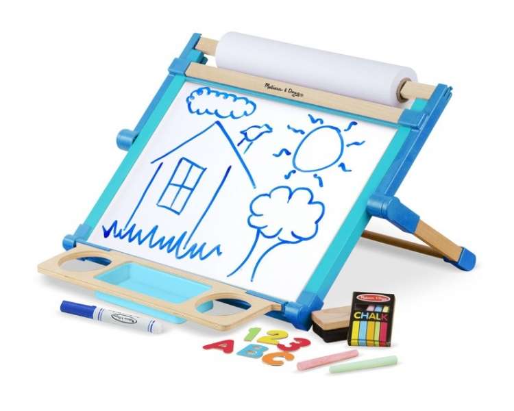 Melissa & Doug - Wooden Double-Sided Tabletop Easel (12790)