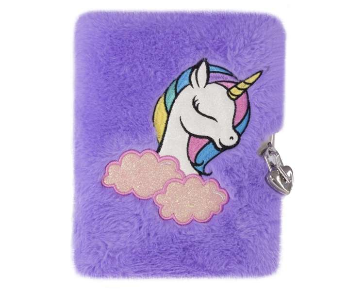 Tinka - Plush Diary with Lock - Unicorn (8-803733)