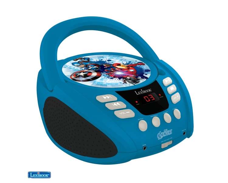 Lexibook - The Avengers Portable CD player with Mic Jack (RCD108AV)