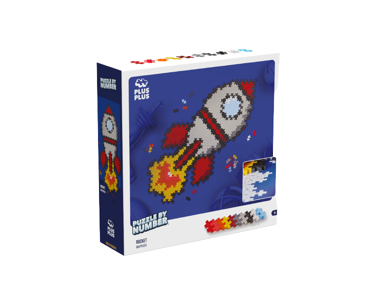 Plus-Plus - Puzzle By Number Rocket 500pcs - (3930)