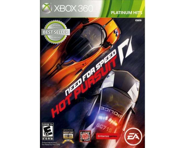Need for Speed: Hot Pursuit (Platinum Hits) (NTSC ONLY) Juego para Consola Microsoft XBOX 360