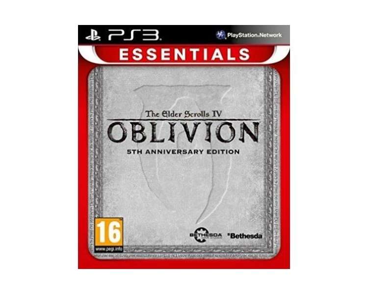 The Elder Scrolls IV Oblivion 5th Anniversary Edition Essentials Juego para Consola Sony PlayStation 3 PS3