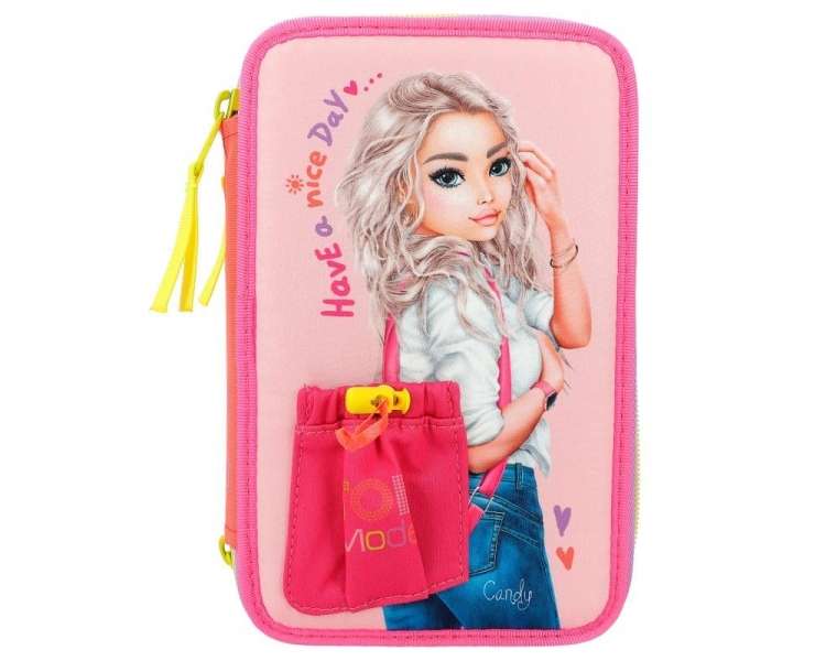 TOPModel - Triple Pencil Case HAPPY APPLICATION - ( 0412268 )