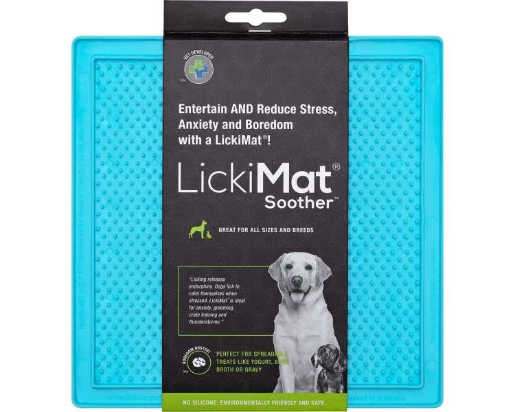 LICKI MAT - Dog Bowl Soother Light Blue 20X20Cm - (645.5344)