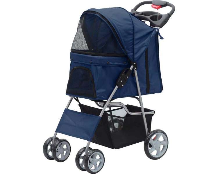 Pawise - Stroller For Cats And Dogs Blue 68x46x100CM - (636.9100)