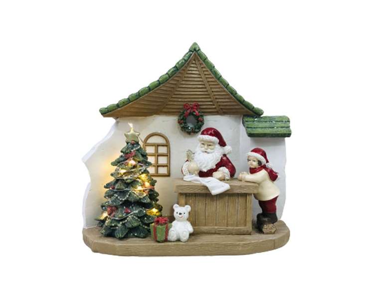 DGA - Santas list with House LED - 18 cm (19881147)