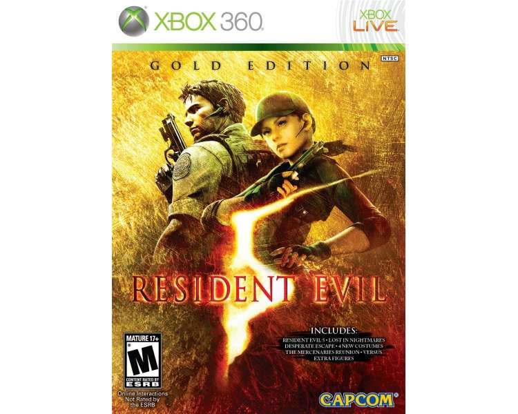 Resident Evil 5: Gold Edition Juego para Consola Microsoft XBOX 360