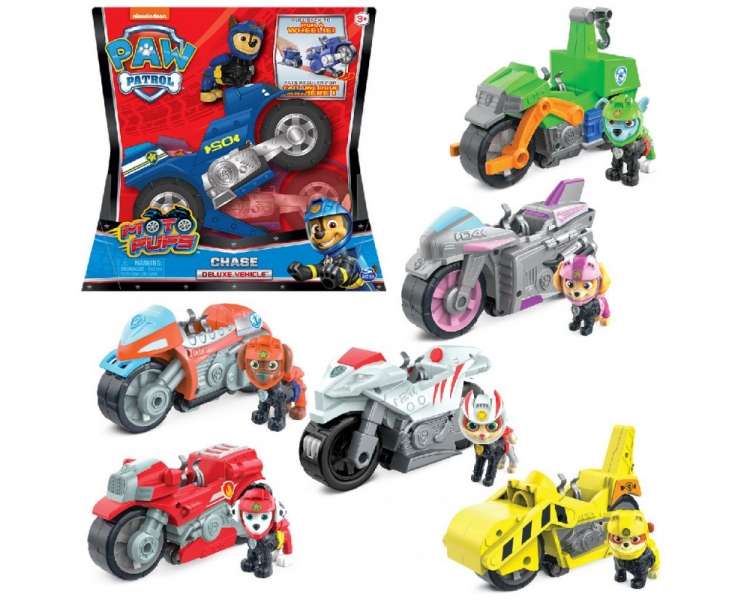 Paw Patrol - Vehículos temáticos de motos, surtido.